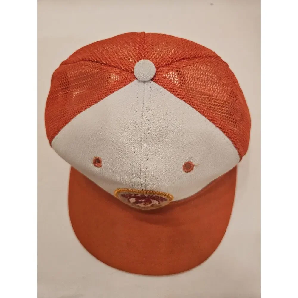 Vintage Rare 1970's Tampa Bay Buccaneers ORANGE Hat Snap Back YA Korea Excellent